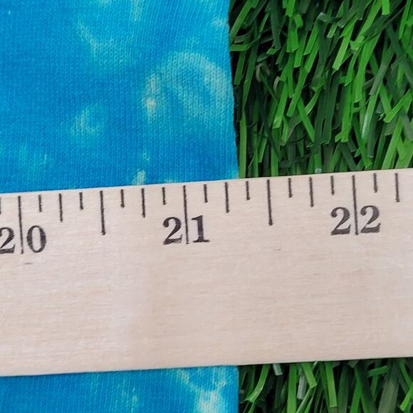 Vintage 90s Basketball Shirt M/L 21x27 Blue Bleached Ballin - Picture 4 of 15